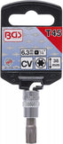 Bit-Insats | 6,3 mm (1/4") | T-Profil (för Torx) T45. BGS 2164-T45