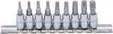 Bit-Insats-sats | 6,3 mm (1/4") | T-Profil (för Torx) T10 - T50 | 9 delar. BGS 2164