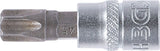 Bit-Insats | 6,3 mm (1/4") | T-Profil (för Torx) med borning T45. BGS 2165-T45