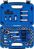 Genomstickbar hylsnyckel-sats | Gear Lock | 4,5 - 25 mm | 52 delar. BGS 2181