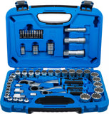 Genomstickbar hylsnyckel-sats | Gear Lock | 4,5 - 25 mm | 52 delar. BGS 2181