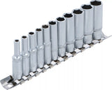 Hylsa-sats Sexkant, djup | 6,3 mm (1/4") | 4 - 13 mm | 11 delar. BGS 2221