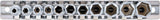 Hylsa-sats Sexkant, djup | 6,3 mm (1/4") | 4 - 13 mm | 11 delar. BGS 2221