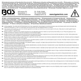 Dubbel-ringnyckel-sats med E-profil-ringar | Bockad | E6 - E24 | 6 delar. BGS 2281