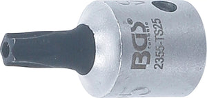 Bit-Insats | 6,3 mm (1/4") | TS-Profil (för Torx Plus) med borrning TS25. BGS 2355-TS25