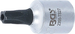 Bit-Insats | 6,3 mm (1/4") | TS-Profil (för Torx Plus) med borrning TS27. BGS 2355-TS27