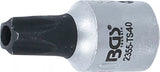 Bit-Insats | 6,3 mm (1/4") | TS-Profil (för Torx Plus) med borrning TS40. BGS 2355-TS40