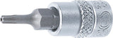 Bit-Insats | 6,3 mm (1/4") | T-Profil (för Torx) med borning T10. BGS 2357