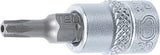Bit-Insats | 6,3 mm (1/4") | T-Profil (för Torx) med borning T20. BGS 2359