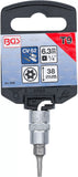 Bit-Insats | 6,3 mm (1/4") | T-Profil (för Torx) med borning T9. BGS 2364