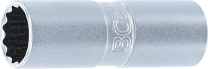 Tändstift-Insats med hållargummi, Tolvkant | 12,5 mm (1/2") | 16 mm. BGS 2385