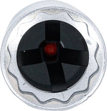 Tändstift-Länkinsats tolvkant med hållarfjäder | 10 mm (3/8") | 21 mm. BGS 2392