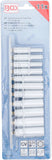 Hylsa-sats Sexkant, djup | 6,3 mm (1/4") | Tumsstorlekar | 11 delar. BGS 2429
