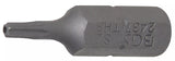 Bit | Längd 25 mm | Yttre sexkant 6,3 mm (1/4") | T-Profil (för Torx) med borrning T8. BGS 2437