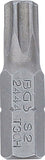 Bit | Längd 25 mm | Yttre sexkant 6,3 mm (1/4") | T-Profil (för Torx) med borrning T30. BGS 2444