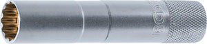 Tändstift-Insats med Magnet, Tolvkant, lång | 10 mm (3/8") | 14 mm. BGS 2446