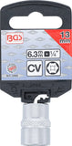 Hylsa Sexkant | 6,3 mm (1/4") | 13 mm. BGS 2485