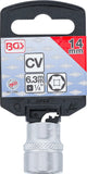 Hylsa Sexkant | 6,3 mm (1/4") | 14 mm. BGS 2486
