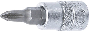 Bit-Insats | 6,3 mm (1/4") | Krysspår PH1. BGS 2487