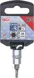 Bit-Insats | 6,3 mm (1/4") | Inre sexkant 3 mm. BGS 2497