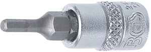 Bit-Insats | 6,3 mm (1/4") | Inre sexkant 3 mm. BGS 2497