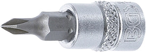 Bit-Insats | 6,3 mm (1/4") | Krysspår PH0. BGS 2504