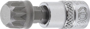 Bit-Insats | 6,3 mm (1/4") | Inre mångtandad (för XZN) M12. BGS 2507