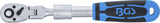 Omställbart Spärrhandtag, utdragbart, vinkelbart | 6,3 mm (1/4") | 210 - 250 mm. BGS 25125