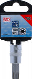 Bit-Insats | 10 mm (3/8") | T-Profil (för Torx) T55. BGS 2549