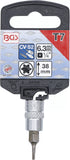 Bit-Insats | 6,3 mm (1/4") | T-Profil (för Torx) T7. BGS 2557