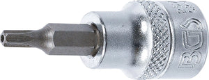 Bit-Insats | 10 mm (3/8") | T-Profil (för Torx) med borning T20. BGS 2571