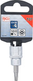 Bit-Insats | 10 mm (3/8") | T-Profil (för Torx) med borning T27. BGS 2573