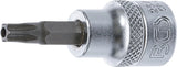 Bit-Insats | 10 mm (3/8") | T-Profil (för Torx) med borning T30. BGS 2574