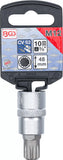 Bit-Insats | 10 mm (3/8") | Inre mångtandad (för XZN) M12. BGS 2587