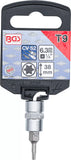 Bit-Insats | 6,3 mm (1/4") | T-Profil (för Torx) T9. BGS 2588