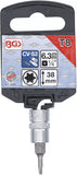 Bit-Insats | 6,3 mm (1/4") | T-Profil (för Torx) T8. BGS 2589
