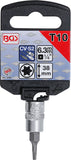 Bit-Insats | 6,3 mm (1/4") | T-Profil (för Torx) T10. BGS 2590