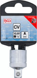 Hylsnyckel-Adapter | Inre fyrkant 12,5 mm (1/2") - Yttre fyrkant 10 mm (3/8"). BGS 270