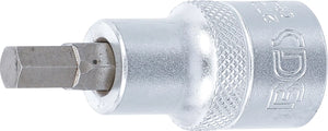 Bit-Insats | Inre fyrkant 12,5 mm (1/2") | Inre sexkant 9/32". BGS 2734