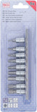 Bit-Insats-sats | 6,3 mm (1/4") | Inre sexkant 3/32" - 3/8" | Tumsstorlekar | 9 delar. BGS 2749