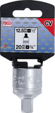 Hylsnyckel-Adapter | Inre fyrkant 20 mm (3/4") - Yttre fyrkant 12,5 mm (1/2"). BGS 274