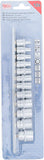 Hylsa-sats Tolvkant | 6,3 mm (1/4") | Tumsstorlekar | 12 delar. BGS 2755