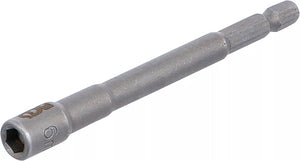 Hylsa Sexkant, extra lång | för Borrmaskiner | Yttre sexkant 6,3 mm (1/4") | 6 mm. BGS 2762