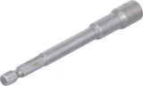 Hylsa Sexkant, extra lång | för Borrmaskiner | Yttre sexkant 6,3 mm (1/4") | 7 mm. BGS 2763