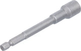 Hylsa Sexkant, extra lång | för Borrmaskiner | Yttre sexkant 6,3 mm (1/4") | 10 mm. BGS 2766
