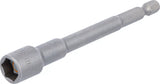 Hylsa Sexkant, extra lång | för Borrmaskiner | Yttre sexkant 6,3 mm (1/4") | 10 mm. BGS 2766