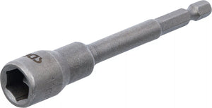 Hylsa Sexkant, extra lång | för Borrmaskiner | Yttre sexkant 6,3 mm (1/4") | 11 mm. BGS 2767