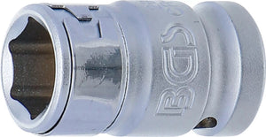 Bit-Adapter med spärrkula | Inre fyrkant 12,5 mm (1/2") | Inre sexkant 14 mm. BGS 284