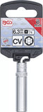 Hylsa Super Lock, djup | 6,3 mm (1/4") | 8 mm. BGS 2968