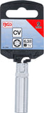 Hylsa Super Lock, djup | 6,3 mm (1/4") | 9 mm. BGS 2969